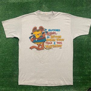 Vintage 80s Essential Quote Humor Single Stitch T-Shirt